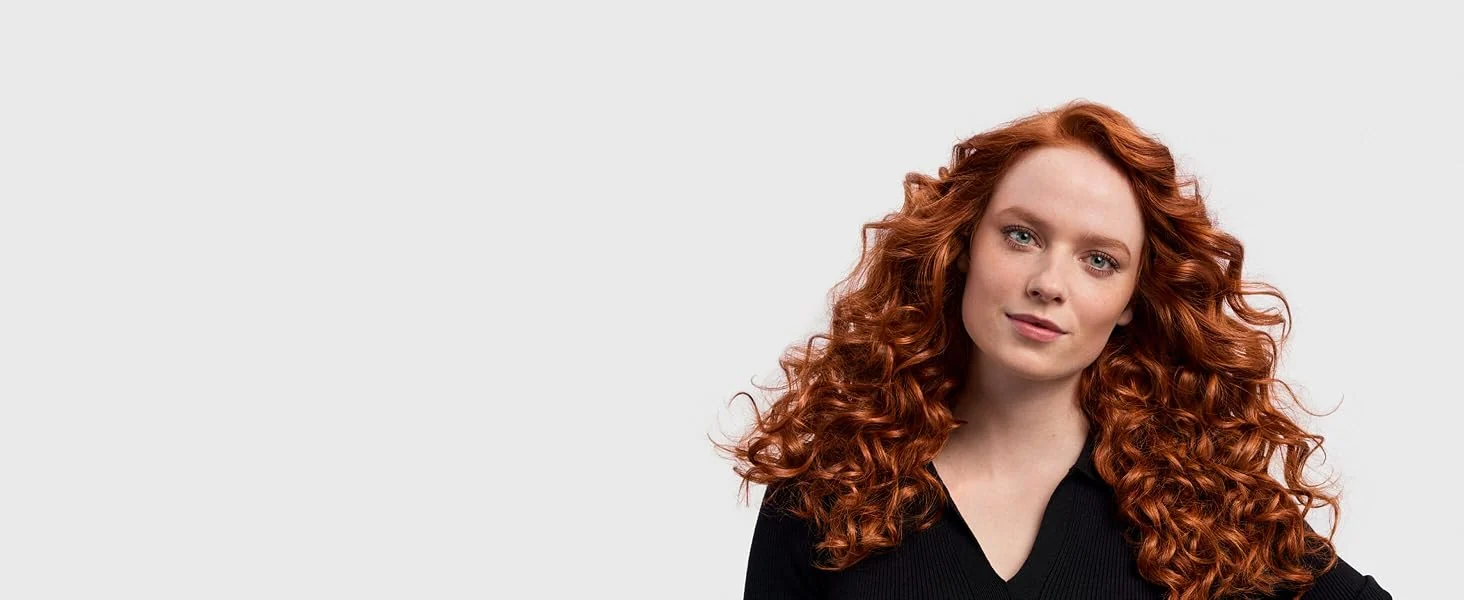 Bouncy curls created with the Dyson Airwrap i.d.