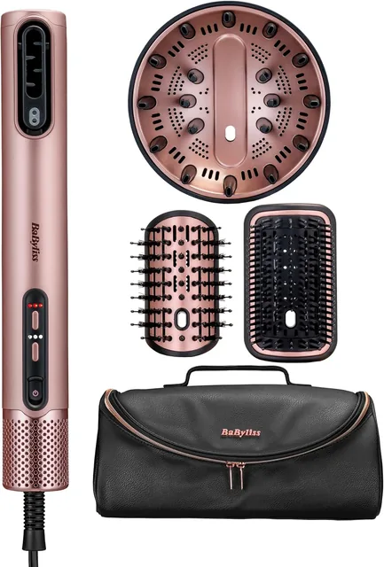 Main view of the BaByliss Air Wand AS6556E, 4-in-1 hair dryer and styler