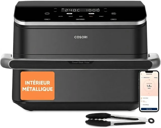 Main view of the Cosori TwinFry 10 L, convertible dual zone air fryer