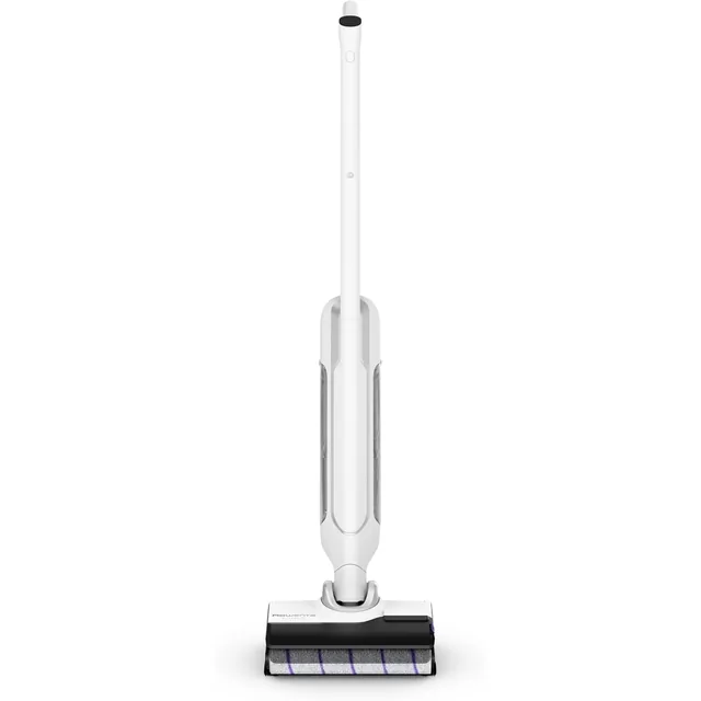 A cordless wet and dry vacuum shown in a bright living room