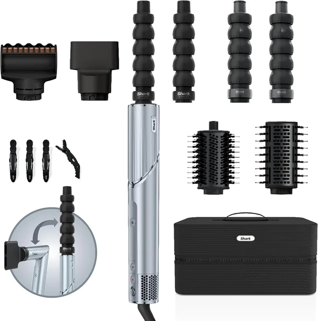Main view of the Shark FlexStyle HD476WHEU, 6-in-1 styler and hair dryer