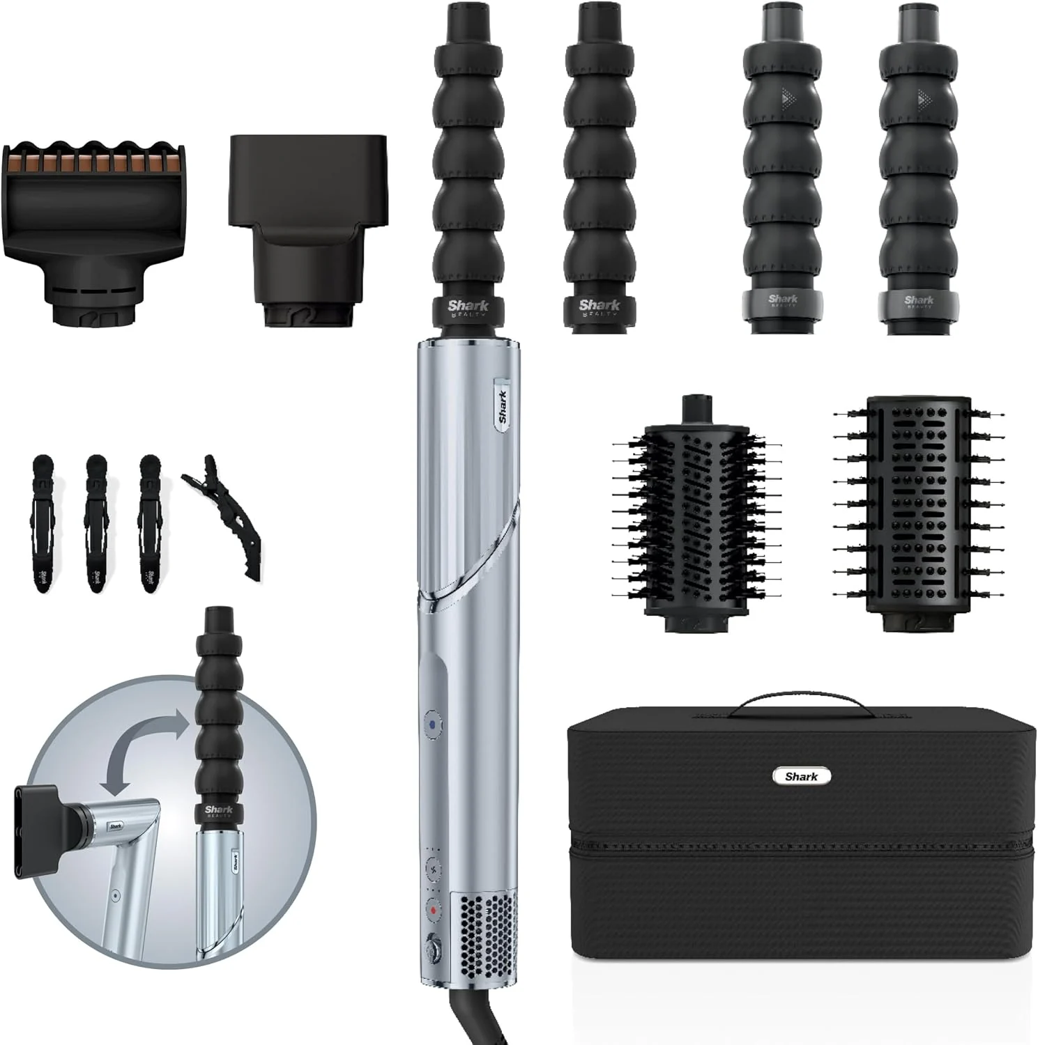 Shark FlexStyle HD476WHEU, 6-in-1 styler and hair dryer: main view
