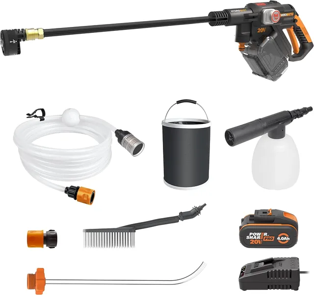 Main view of the WORX Hydroshot WG633E.1, 810 psi cordless pressure washer